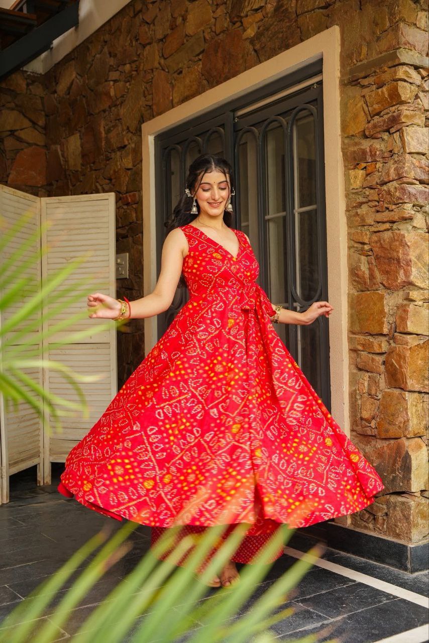 Swirl Bandhani