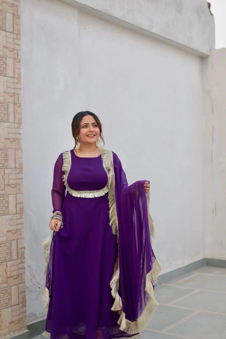 Eira Purple Anarkali