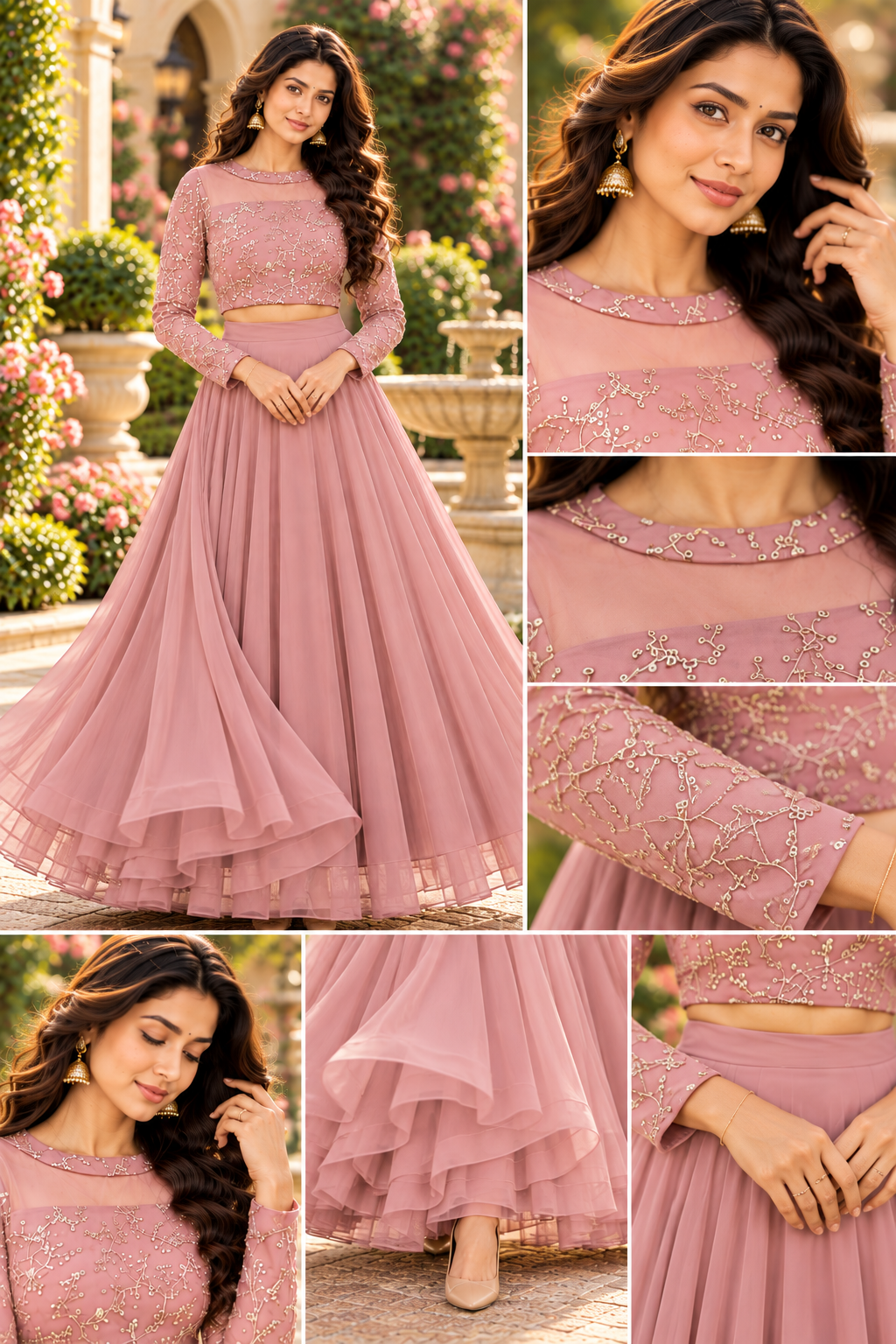 ISHIKA DYSTPINK ANARKALI SUIT