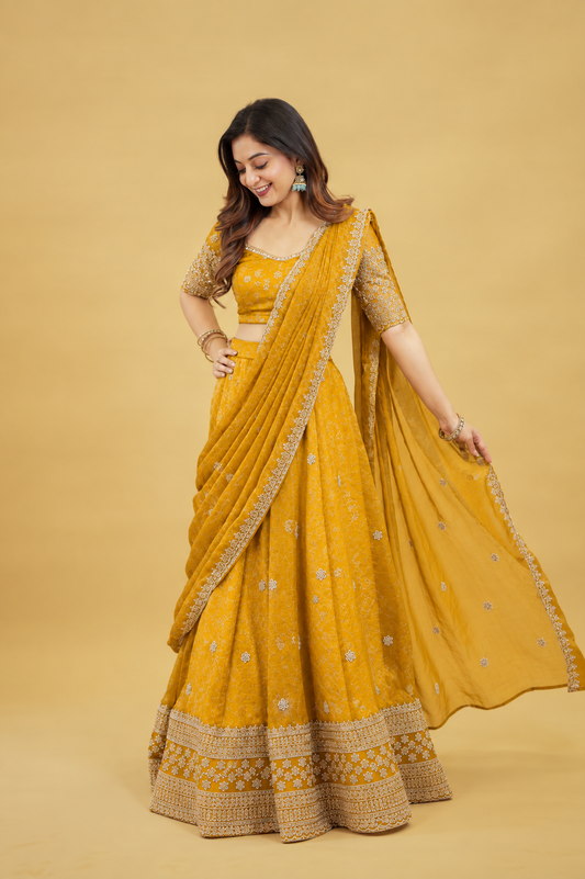MAYURI YELLOW LEHENGA