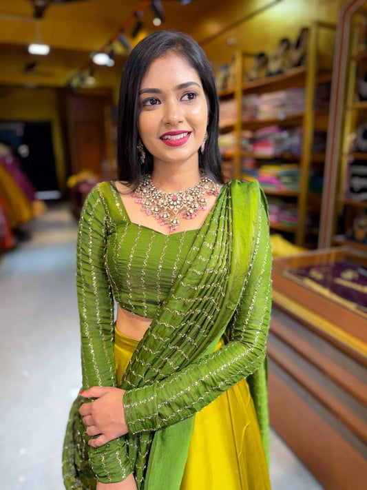 Saundarya Green Lehenga