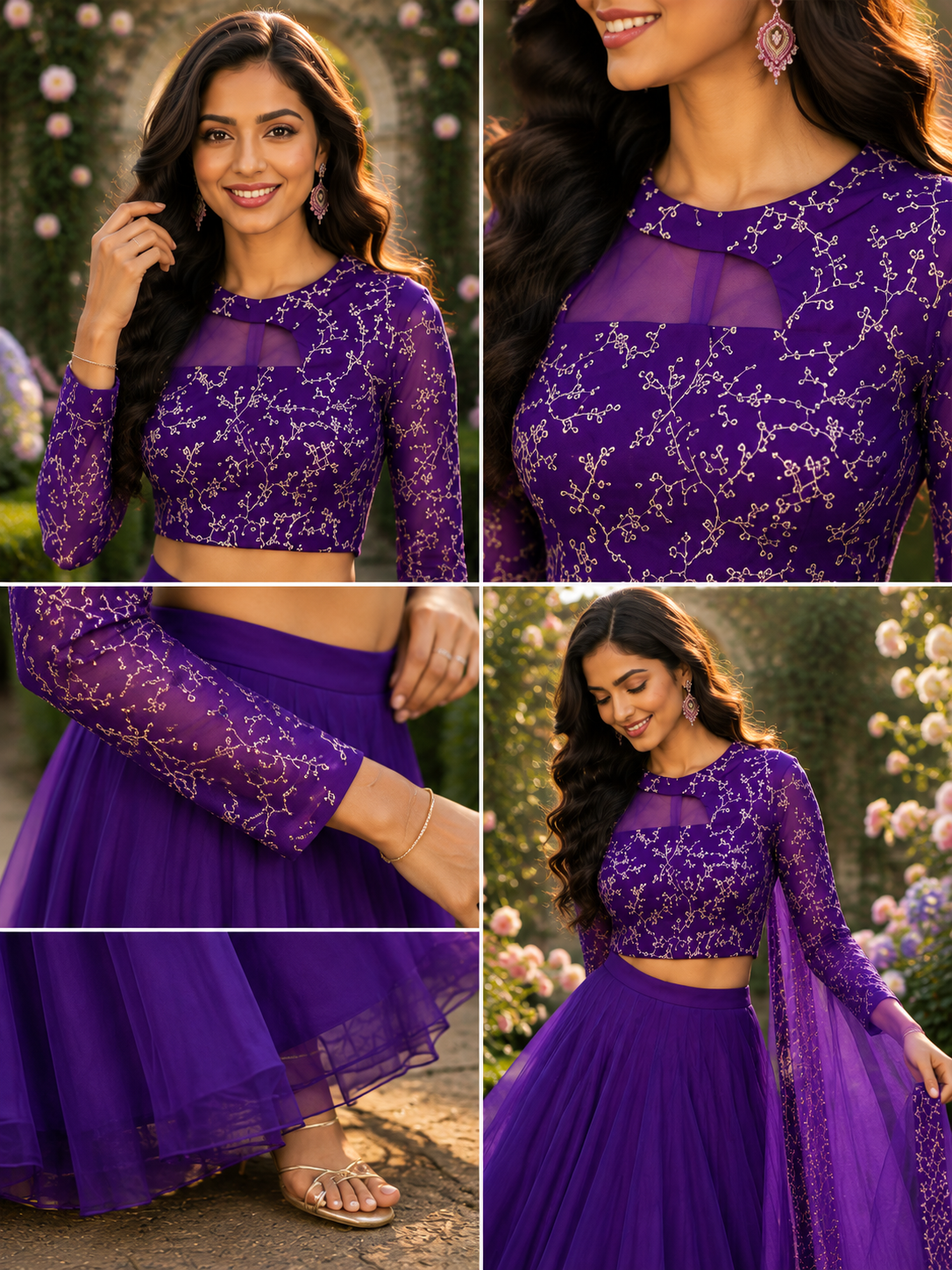 ISHIKA PURPLE ANARKALI SUIT