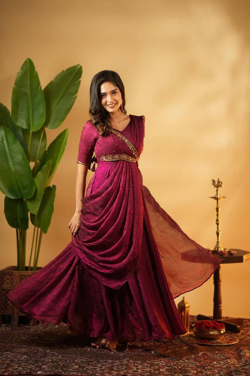MEENAKARI ANARKALI SUIT