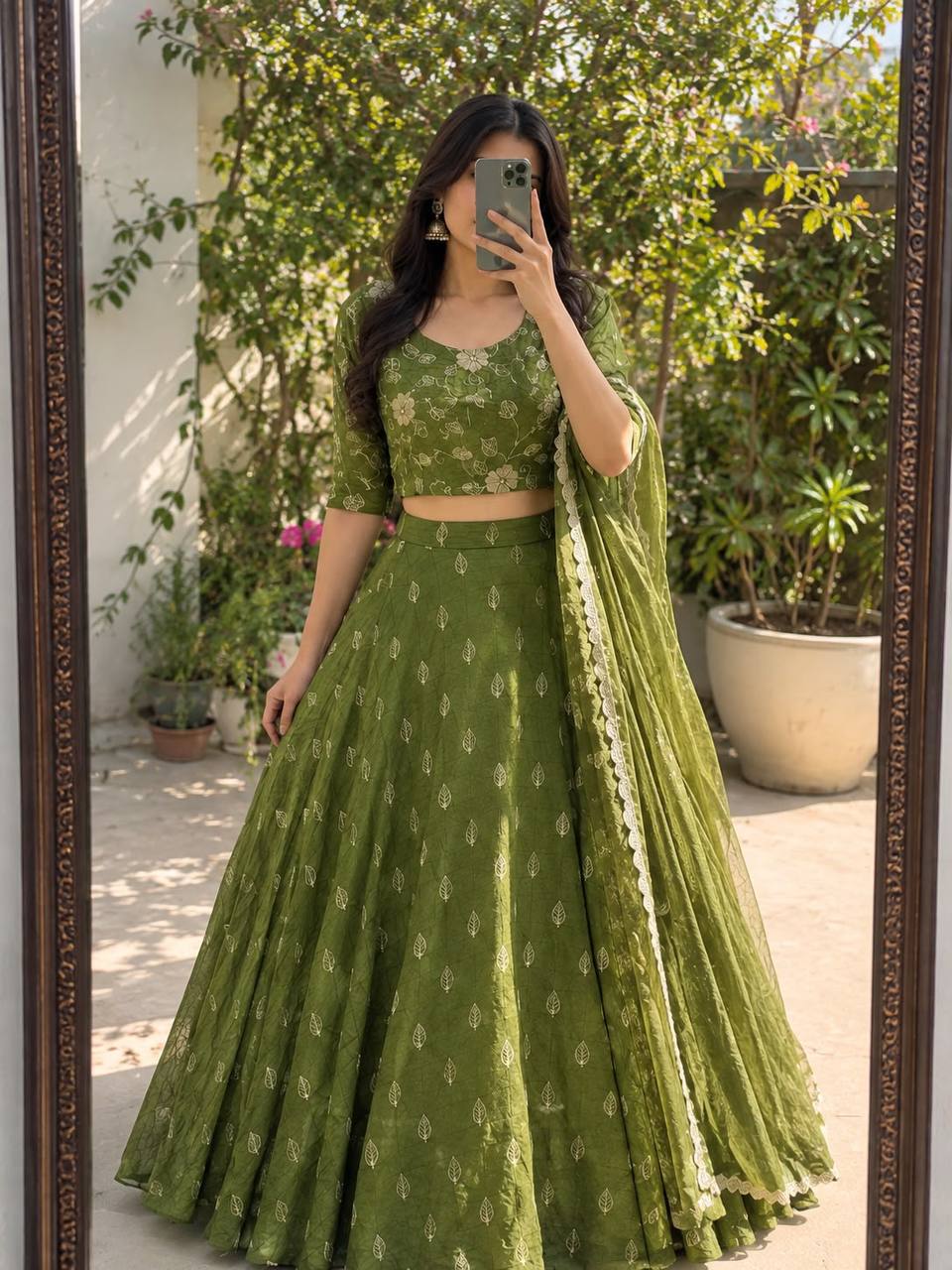 PALLAVI OLIVE SET LEHENGA