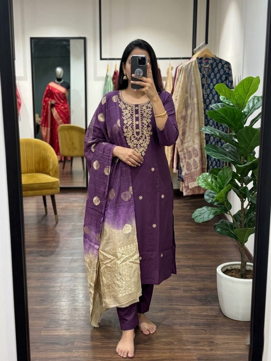 Charmistic Wine Plus Size Suit