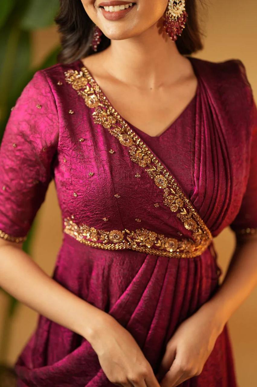 MEENAKARI ANARKALI SUIT