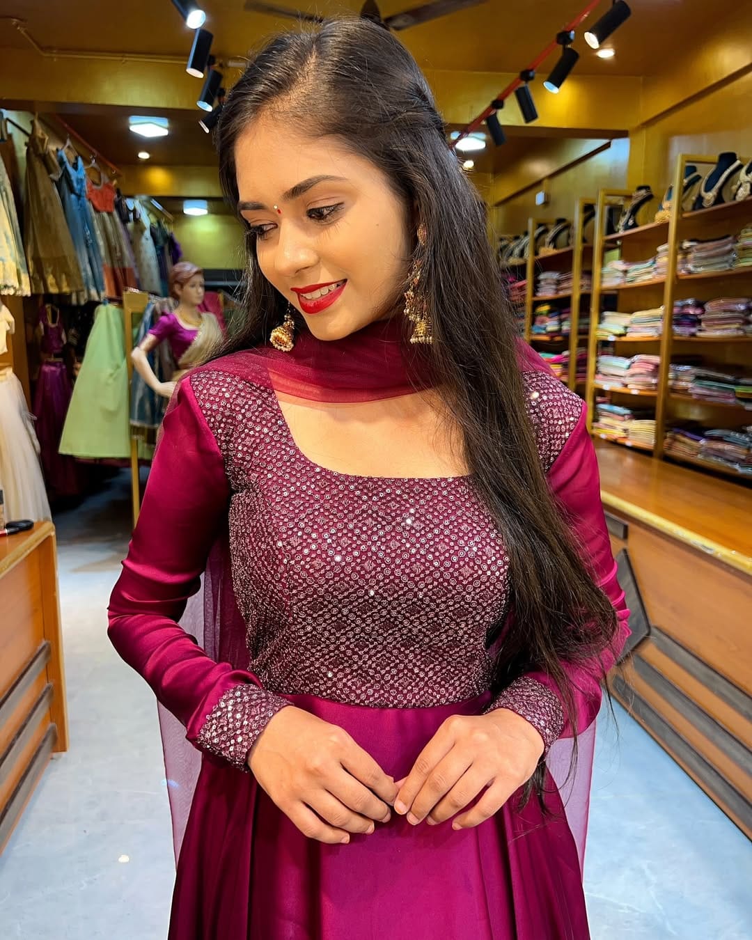 Wine Prisha - Vedhika Fashion