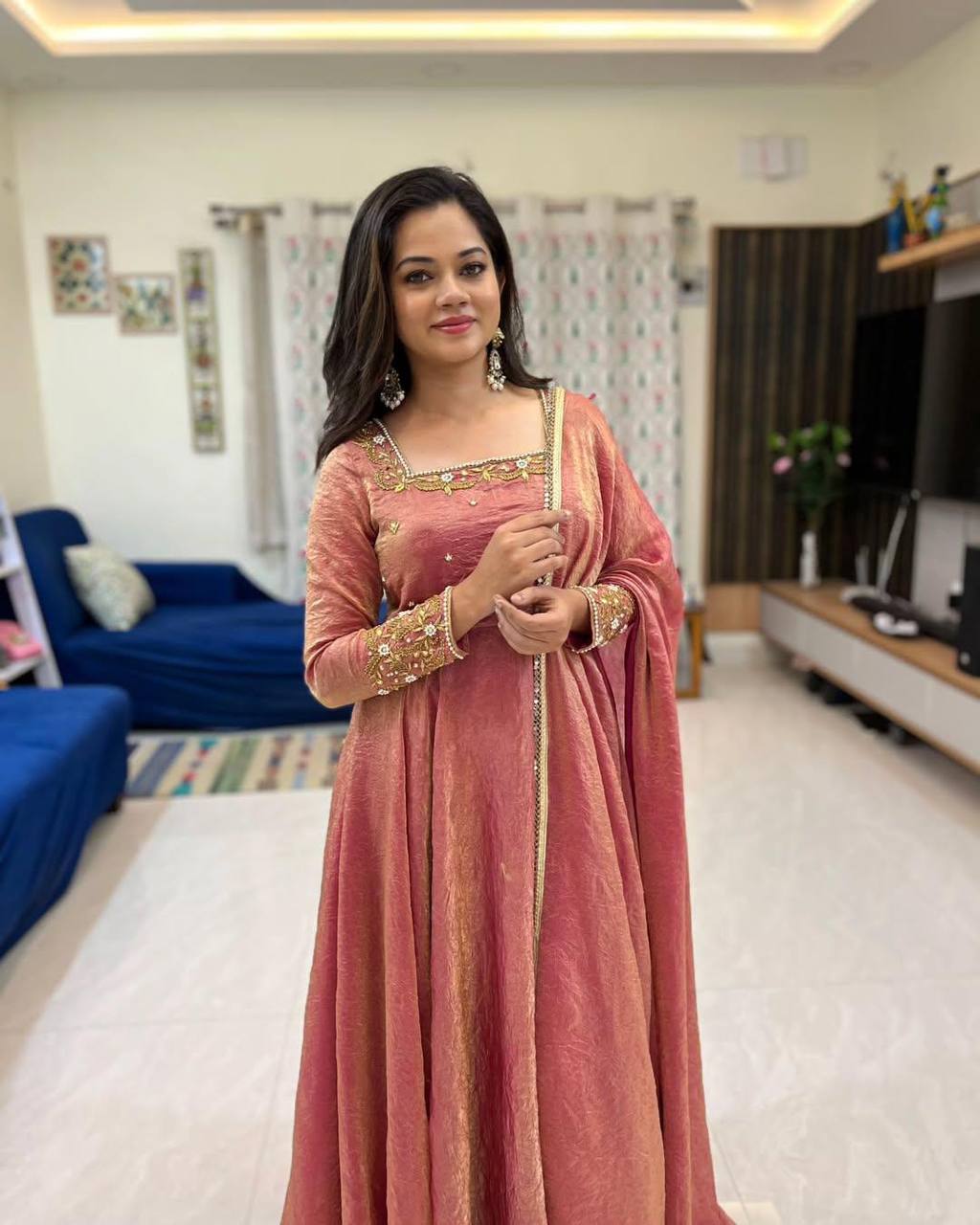 ANITHA ANARKALI SUIT - Vedhika Fashion