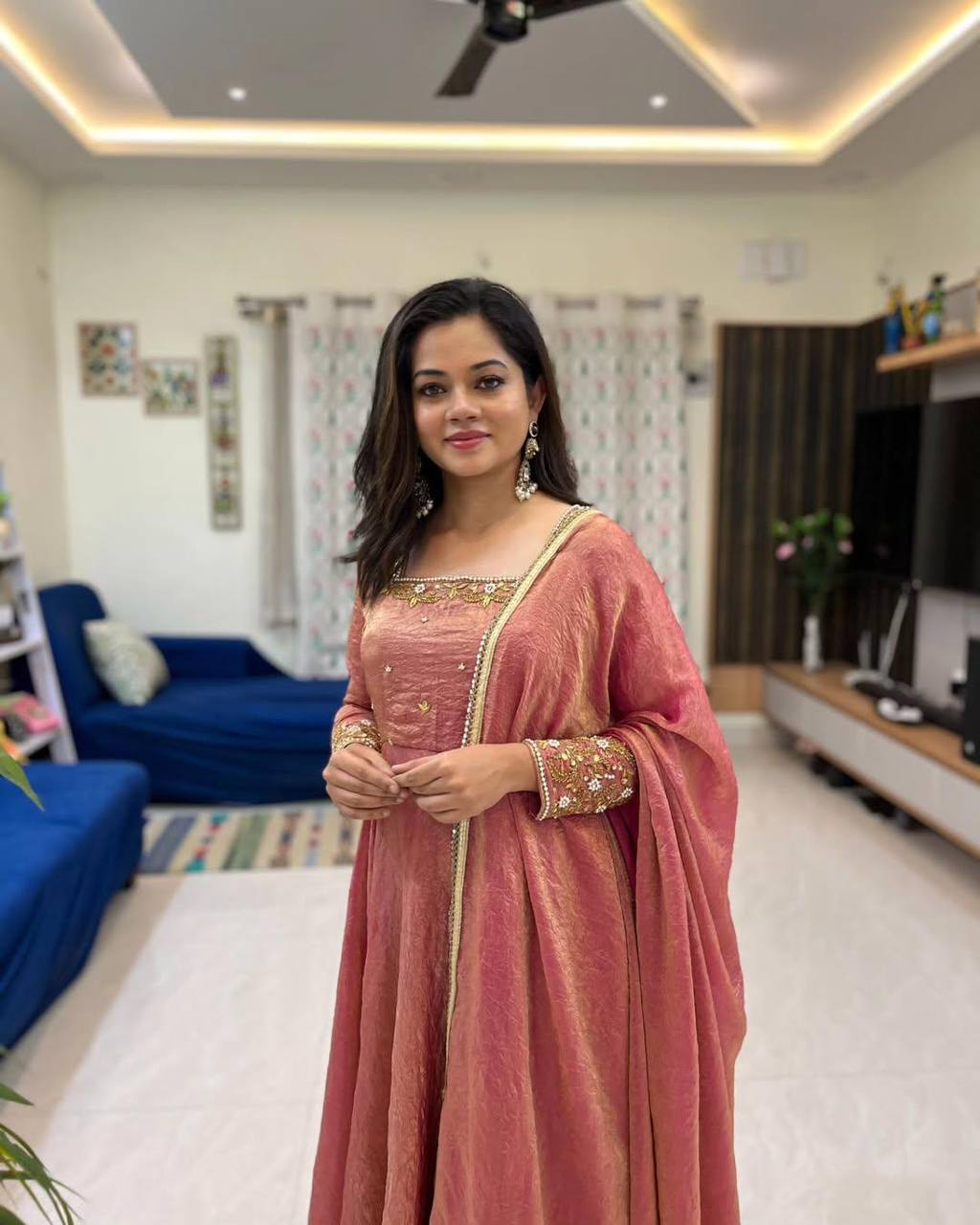 ANITHA ANARKALI SUIT - Vedhika Fashion