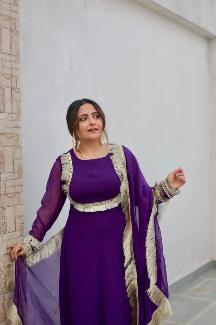 Eira Purple Anarkali