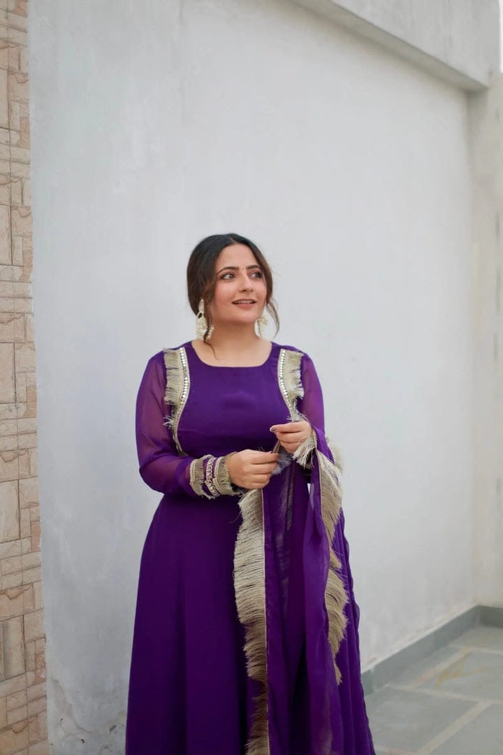 Eira Purple Anarkali
