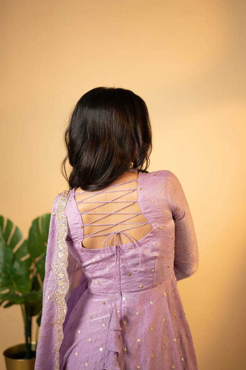 TRISHA LAVENDER - Vedhika Fashion
