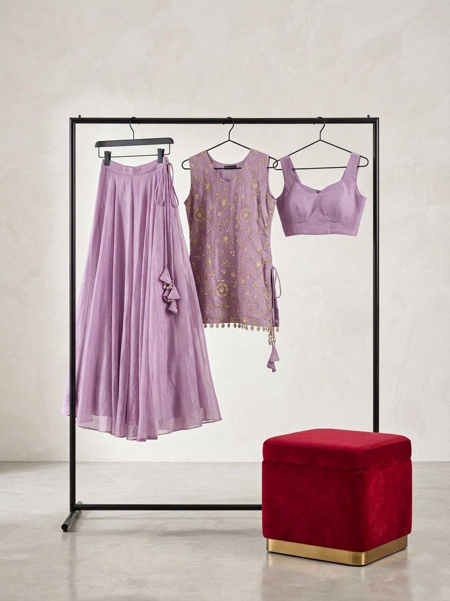 Sultana Lavender Lehenga