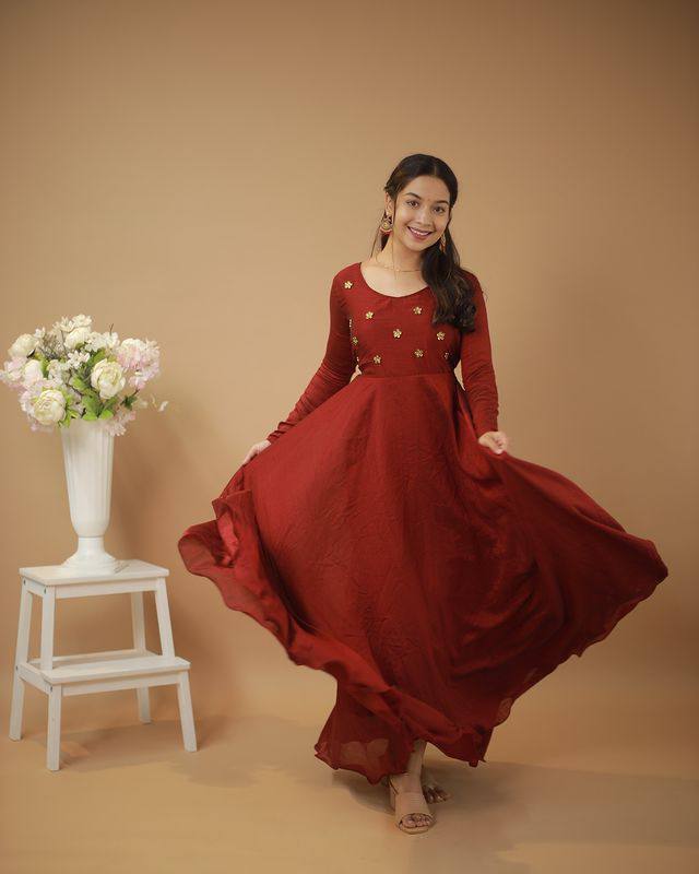 VICHITRA MARRON - Vedhika Fashion