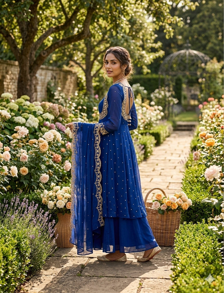 Vedhika Blue suit
