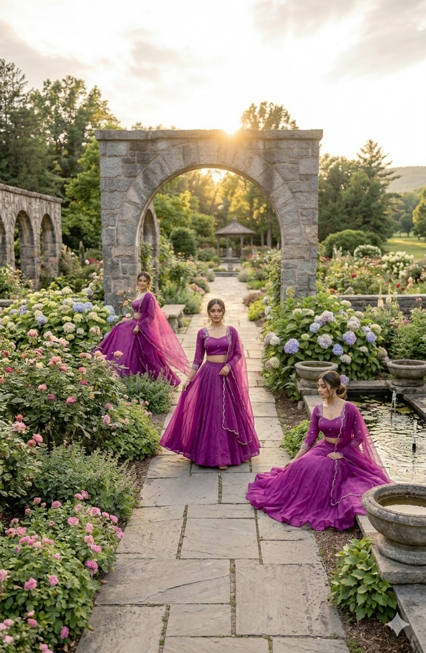Wine Muse Lehenga