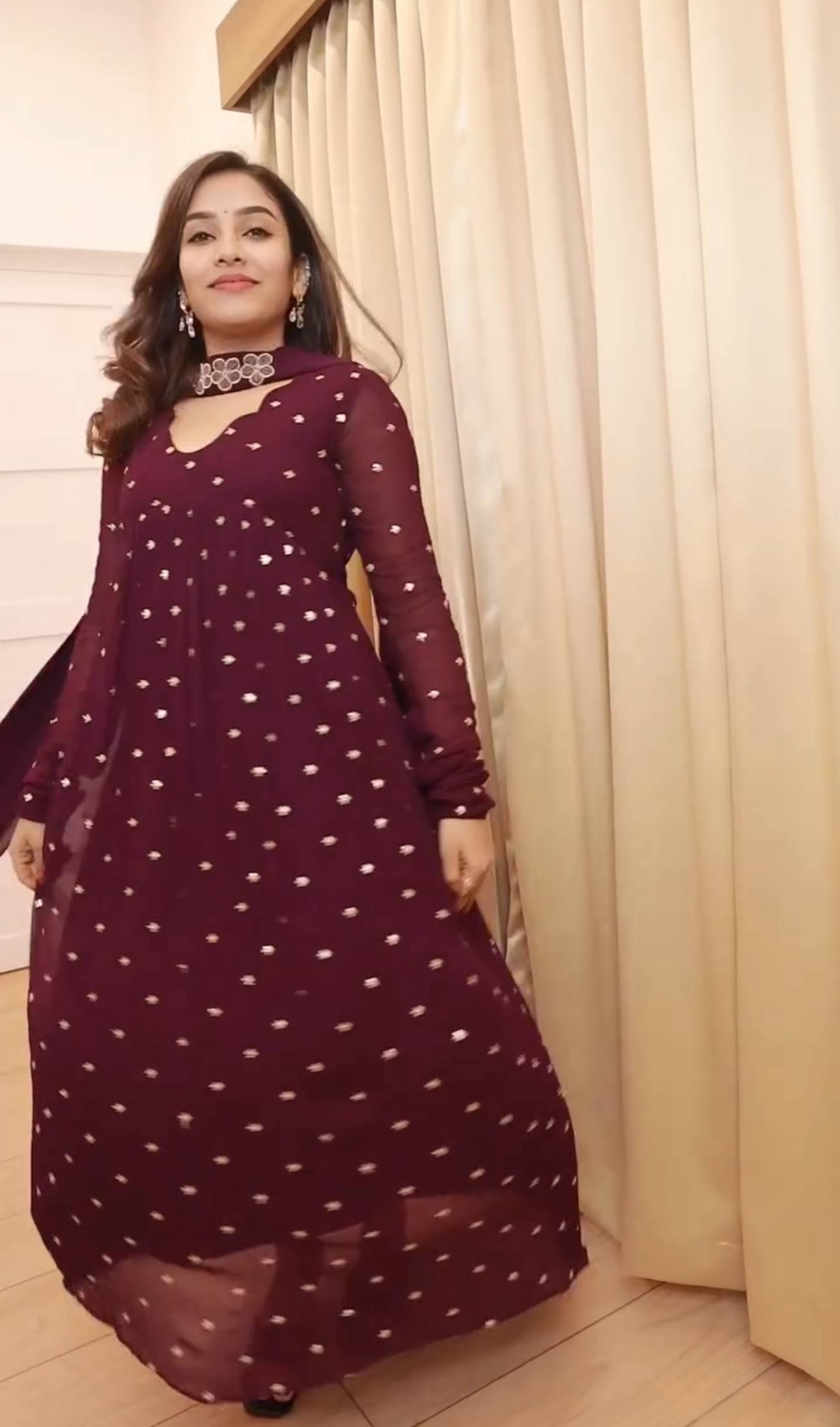 NOOR WINE SUIT