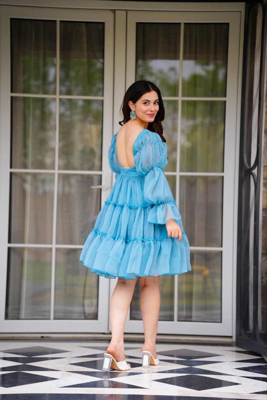 Blue Bell Mini Dress