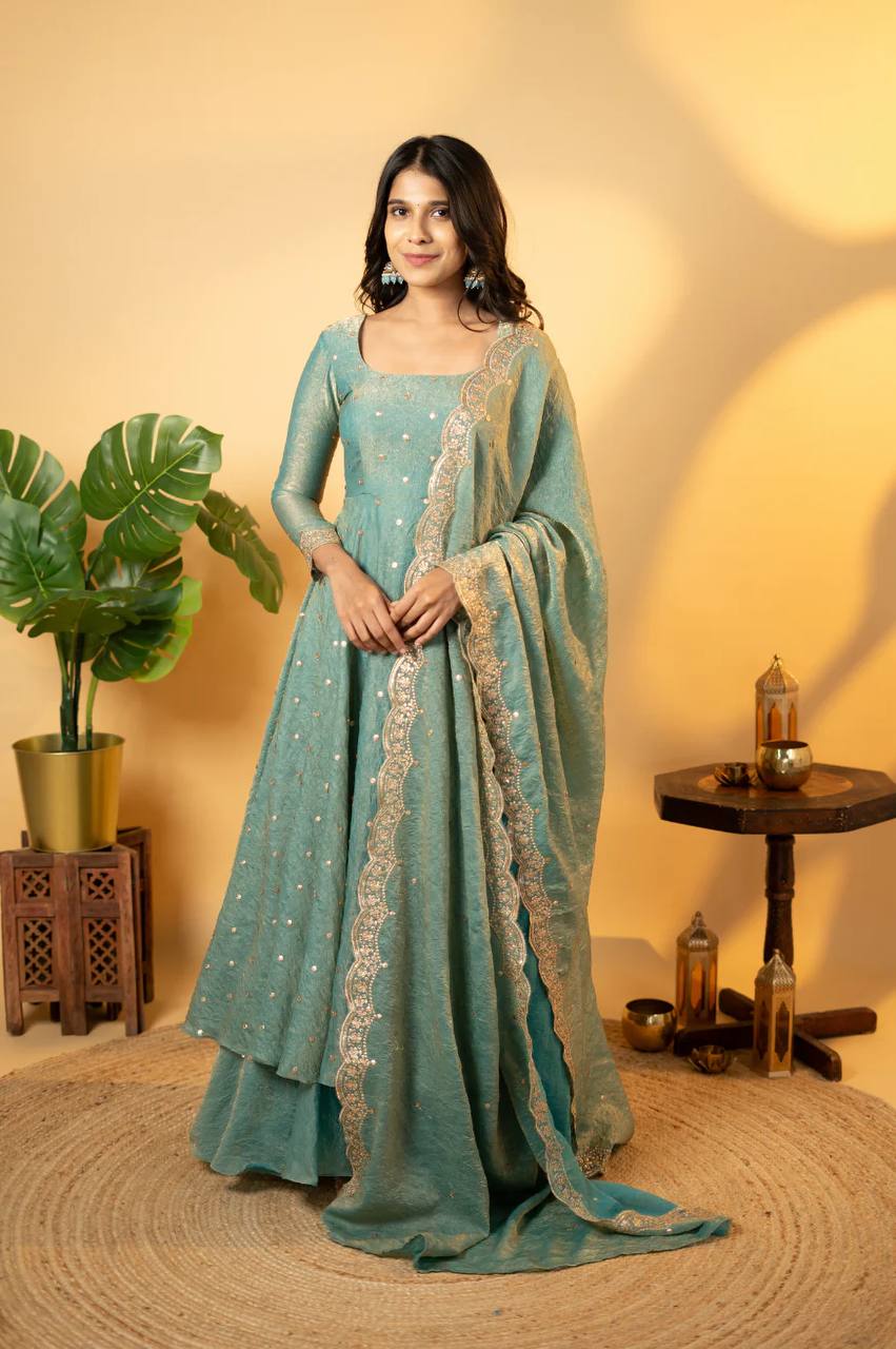 TRISHA BLUE - Vedhika Fashion