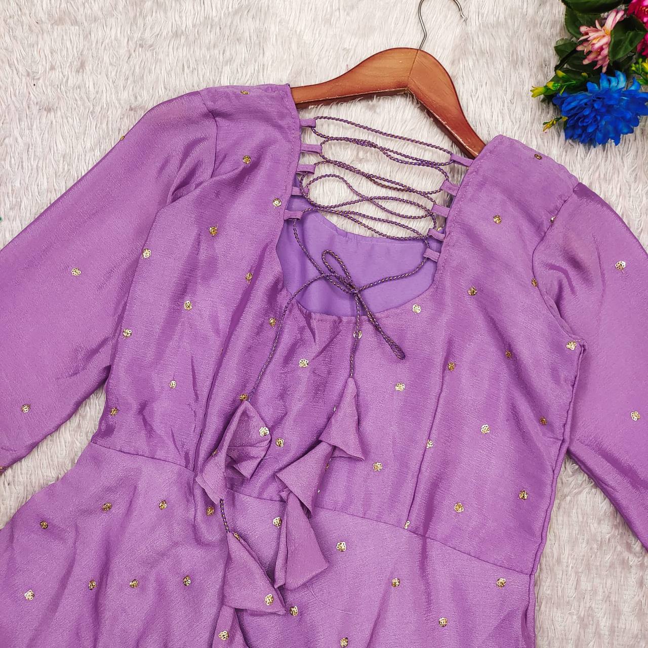 TRISHA LAVENDER - Vedhika Fashion