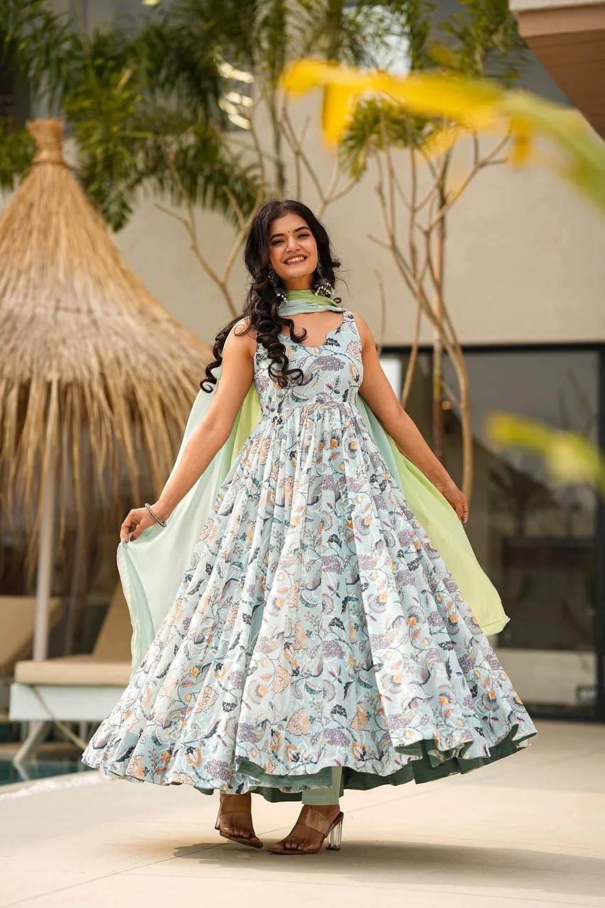 FABLE LEAF SUIT - Vedhika Fashion