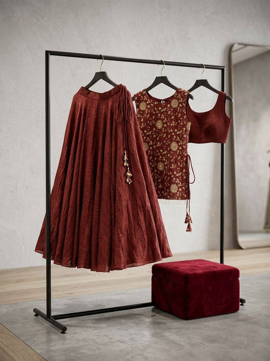 Sultana Brick Lehenga