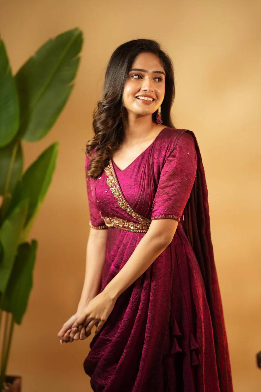 MEENAKARI ANARKALI SUIT
