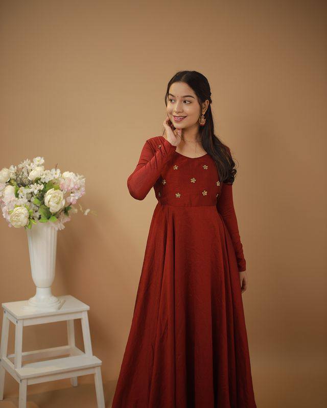 VICHITRA MARRON - Vedhika Fashion