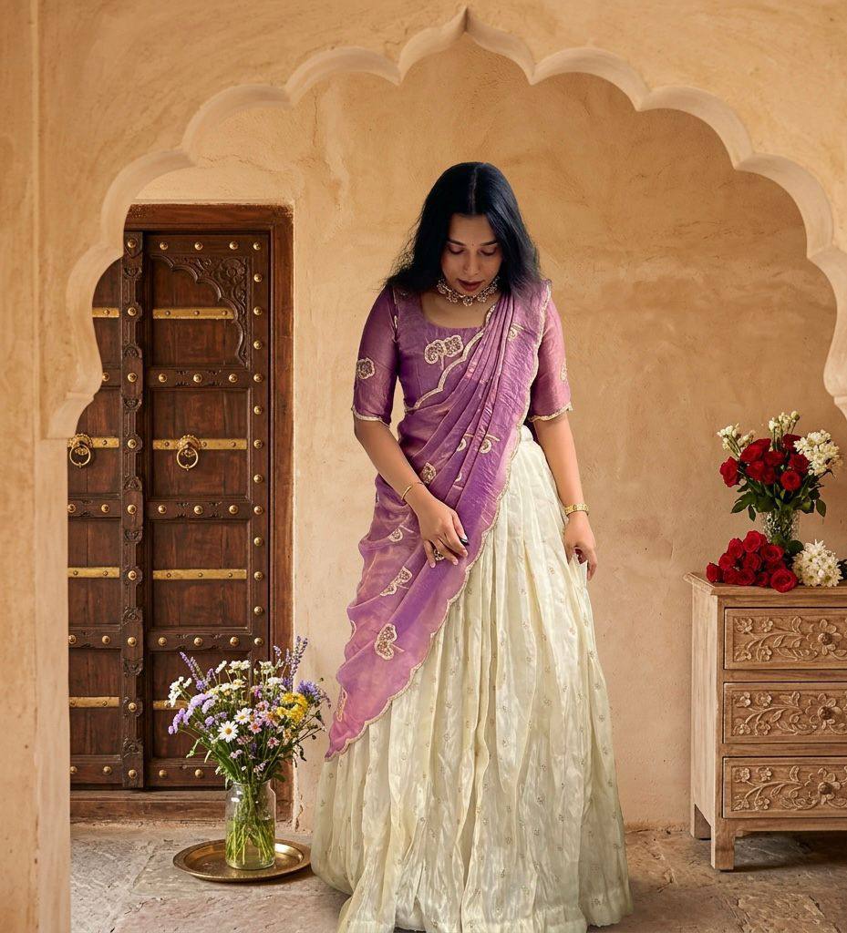 Kanchi Mauve Lehenga