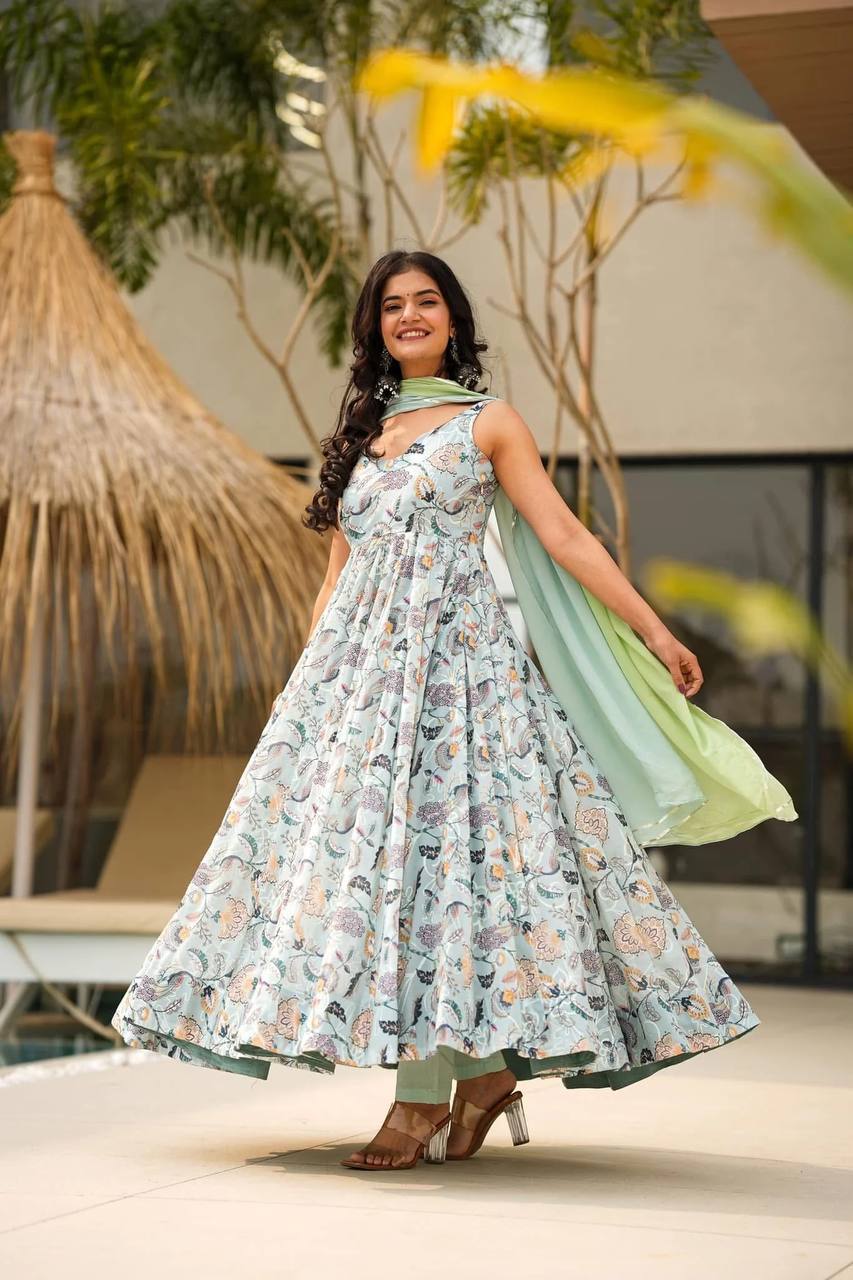 FABLE LEAF SUIT - Vedhika Fashion