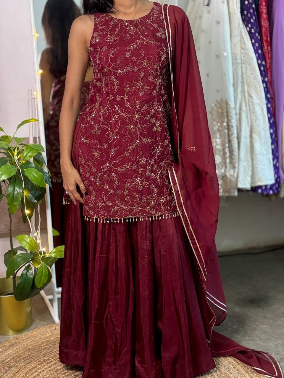 Diya Kurta Palazzo Set