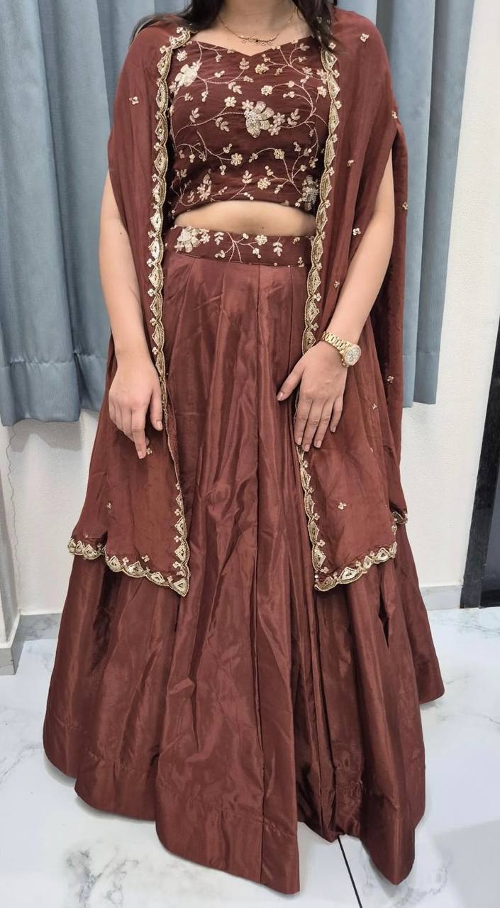 Mocha Midnight Lehenga