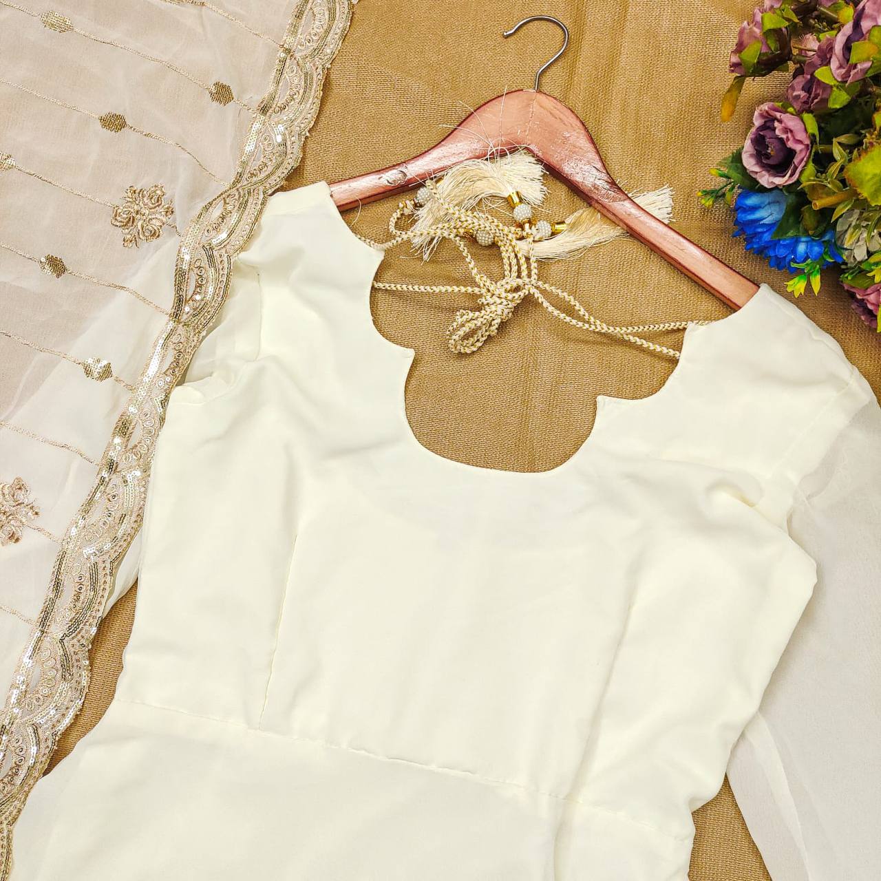 IVORY GOLDEN SUIT