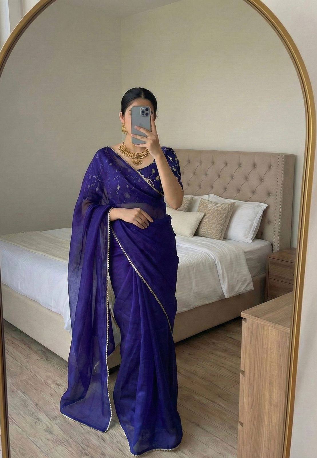 Apsara Purple Saree