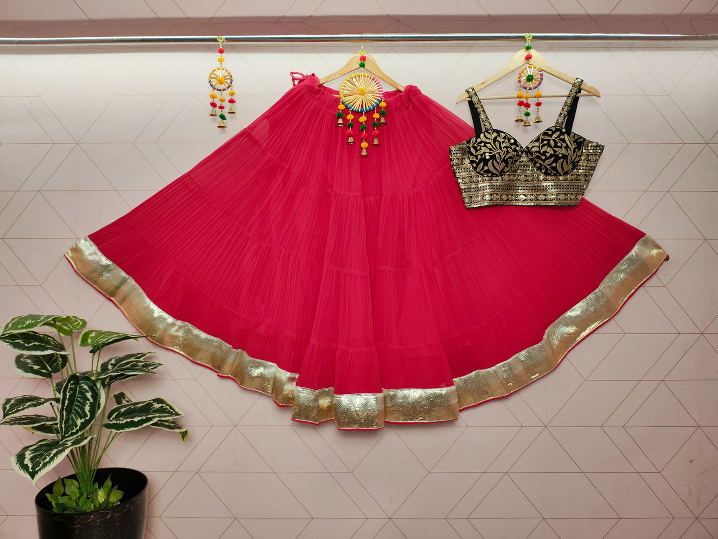 TAPI TAT NAVARATRI LEHENGA - Vedhika Fashion