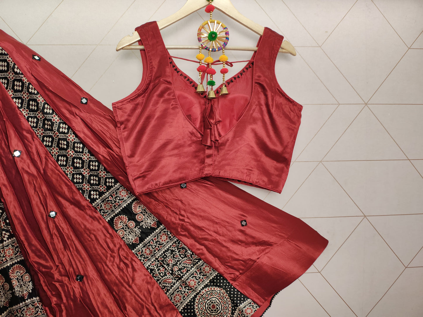 GAJI SILK NAVARATRI LEHENGA - Vedhika Fashion