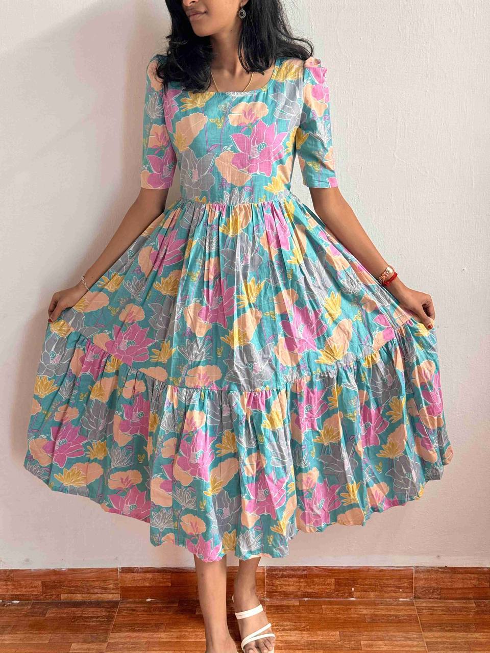 VIRGO FLOWER MAXI - Vedhika Fashion
