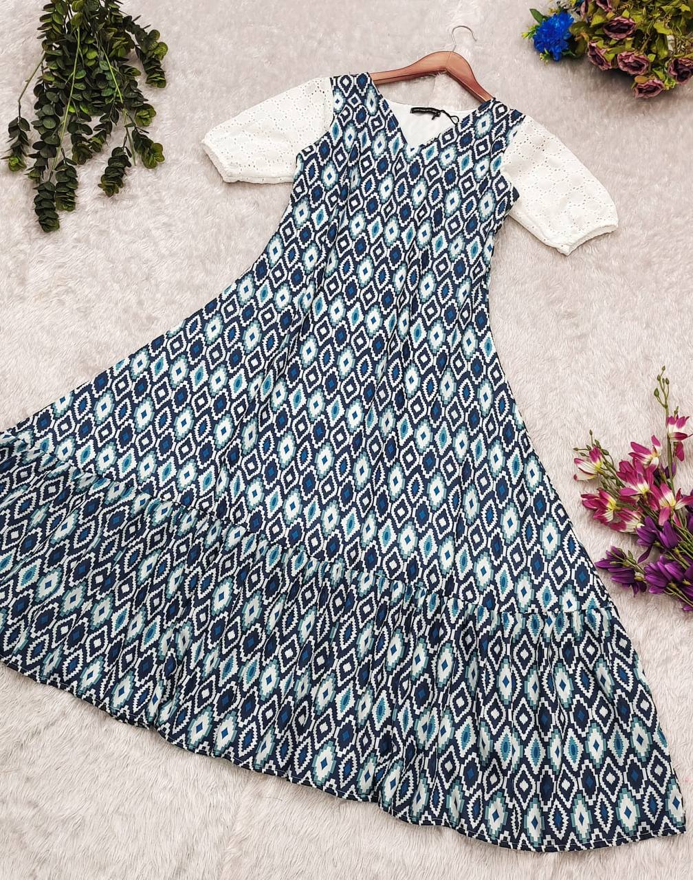 PIYU BLUE IKKAT - Vedhika Fashion