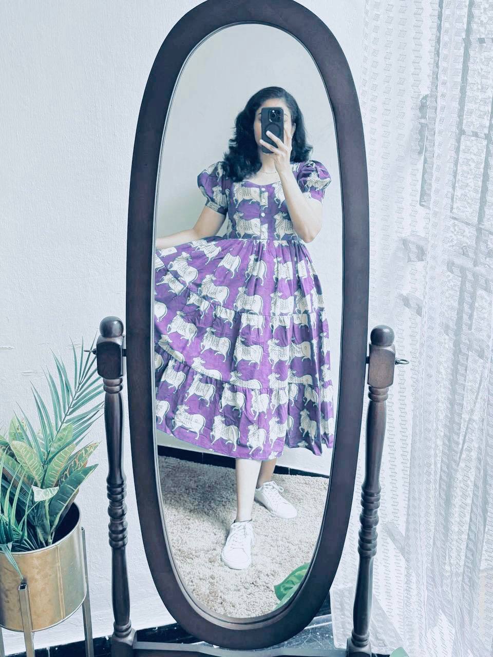 COW LAVENDER - Vedhika Fashion