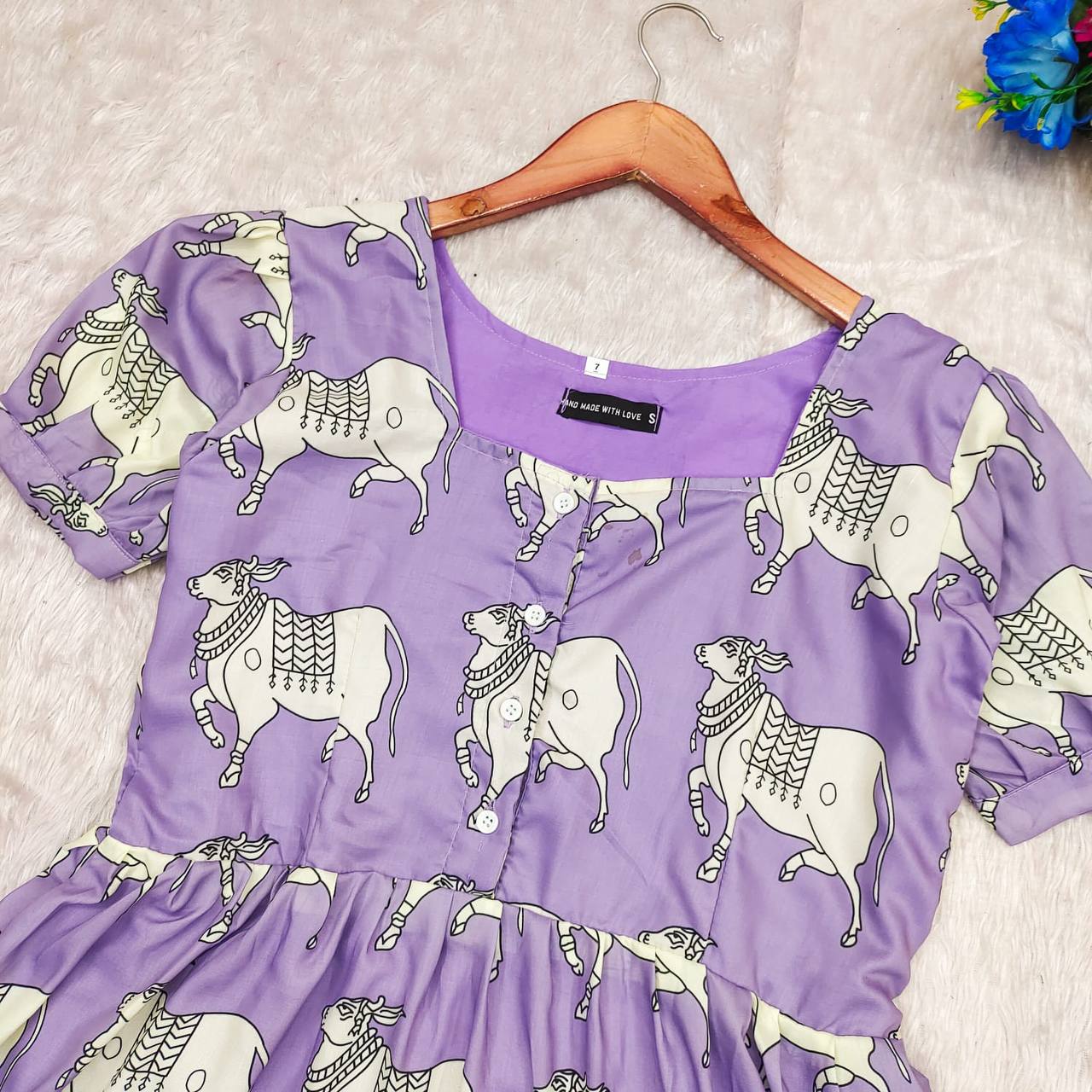 COW LAVENDER - Vedhika Fashion