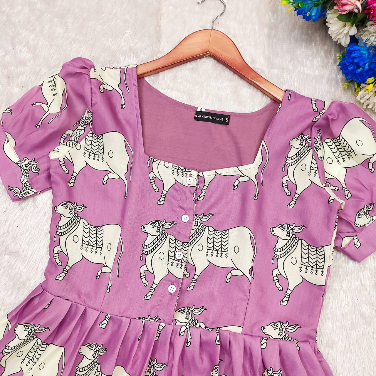 COW PINK - Vedhika Fashion