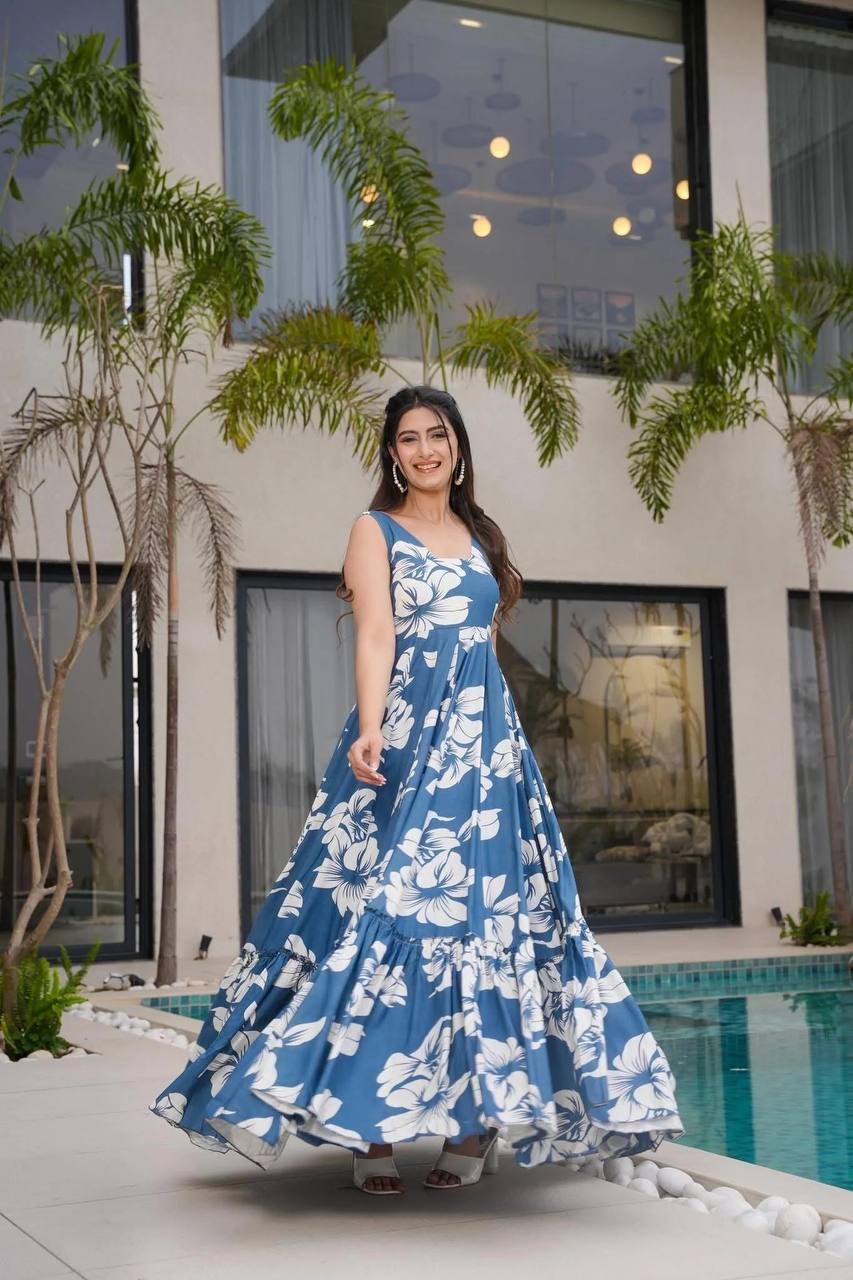 SKY HIBISCUS - Vedhika Fashion