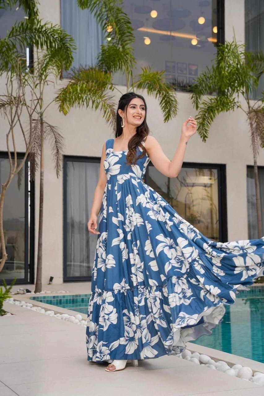 SKY HIBISCUS - Vedhika Fashion