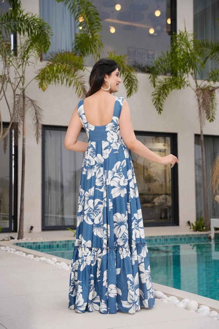 SKY HIBISCUS - Vedhika Fashion
