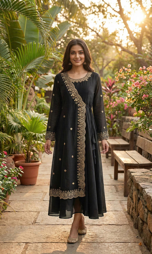 Aayat Black Anarkali Suit
