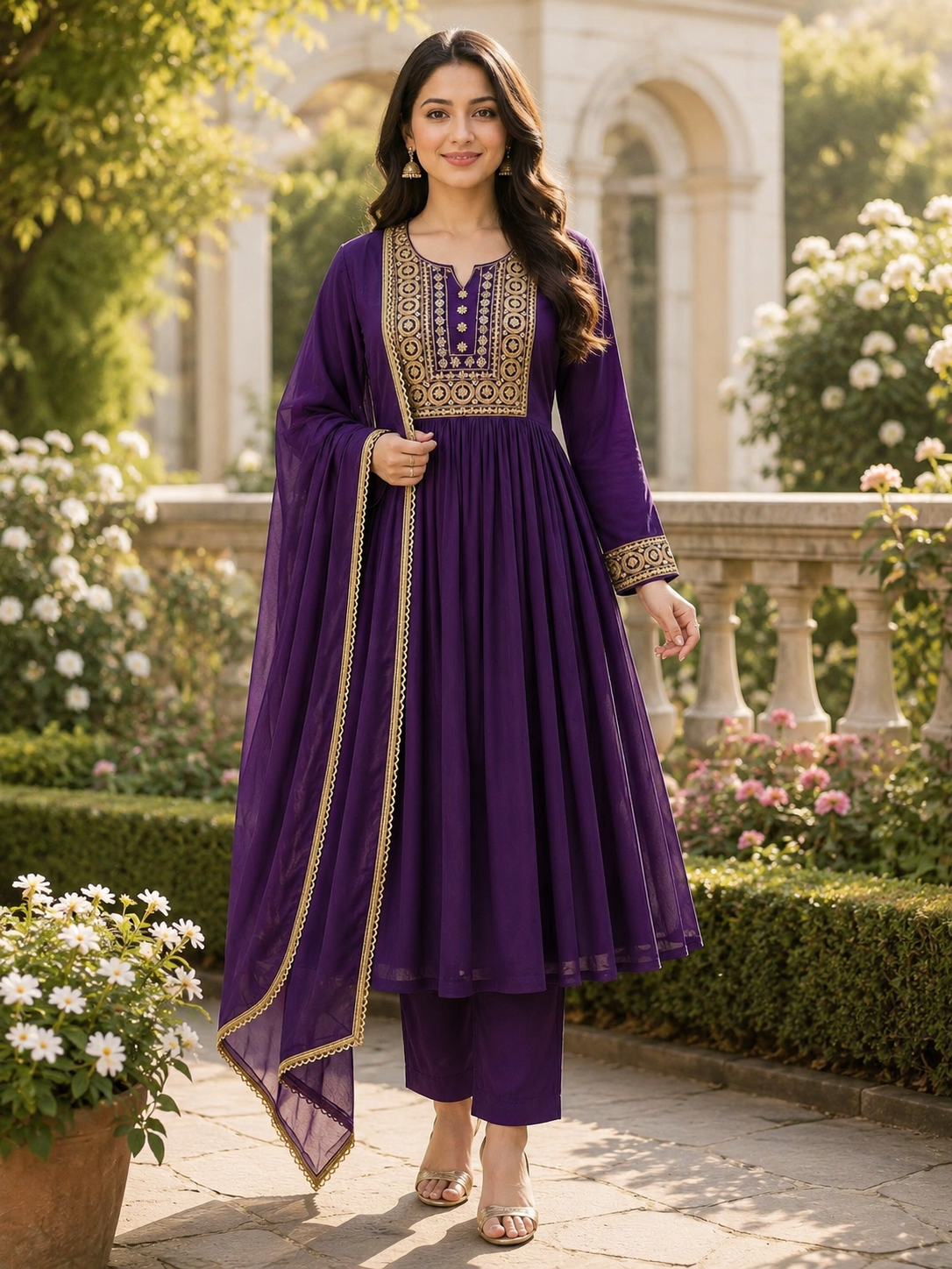 MEHRAB PURPLE SUIT SETS