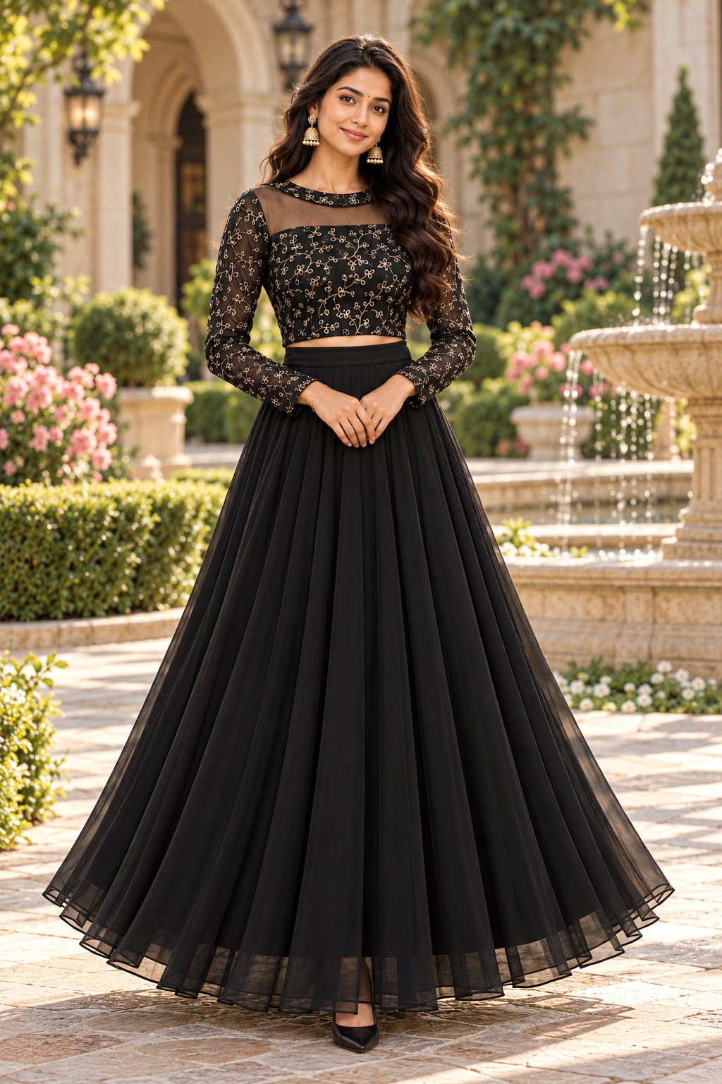 ISHIKA BLACK ANARKALI SUIT