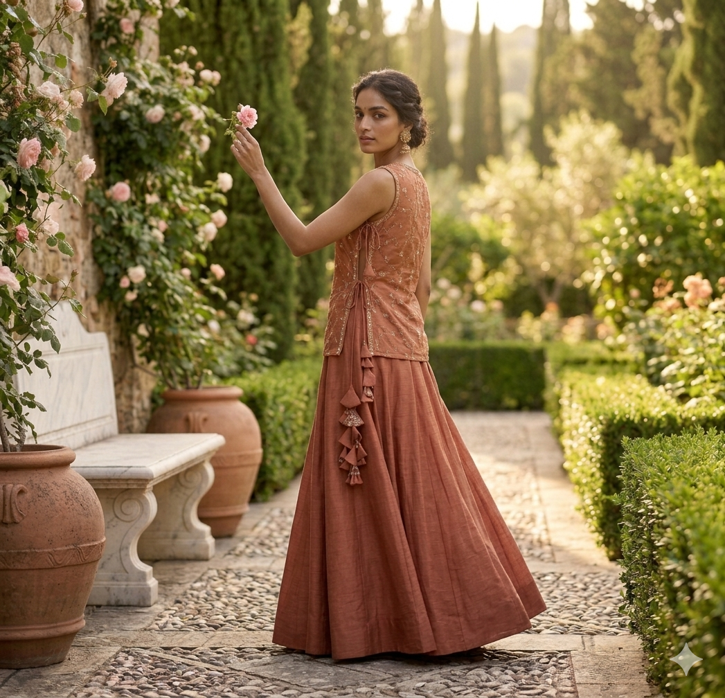 Sultana Rust Lehenga