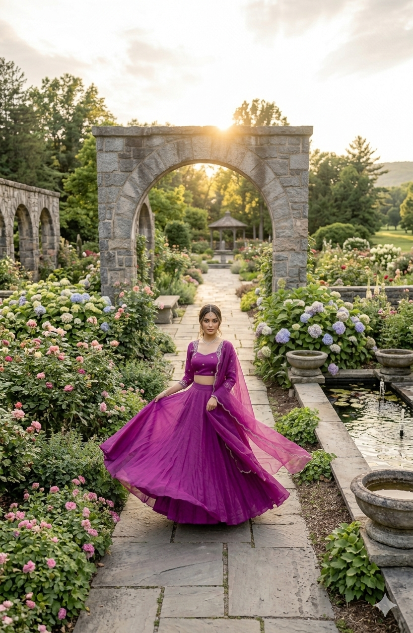 Wine Muse Lehenga
