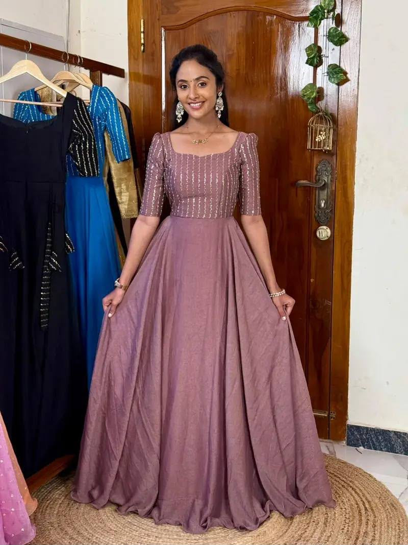 MANIKA BEIGE ANARKALI